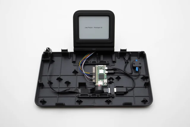 Top-down view of Tapico without top shell showing internal components